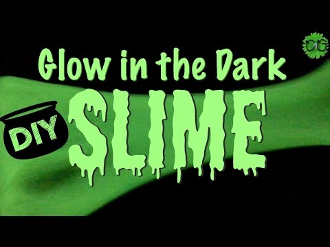 DIY GLOW IN THE DARK SLIME!  NEON SLIME!  BAKING SODA METHOD