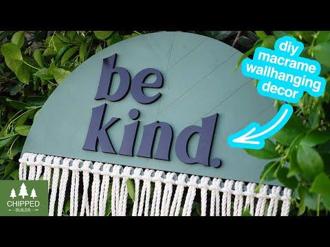 DIY GLOWFORGE MACRAME WALL HANGING || HOW TO