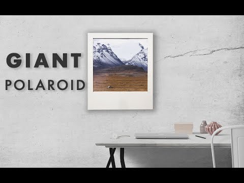 DIY Giant Polaroid Picture Frame