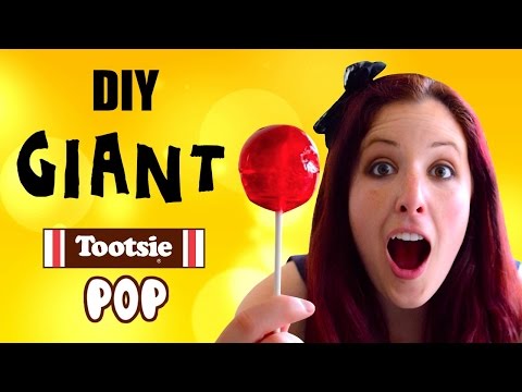 DIY Giant Tootsie Pop and Tootsie Pop Ring Pop // How to make homemade lollipops and Ring Pops