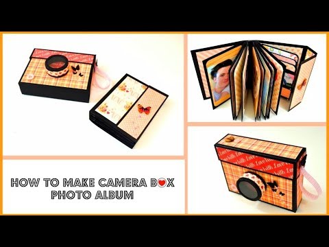 DIY Gift Ideas - Scrapbooking Tutorial - FotoCamera Box - Valentine's Day Mini Album - Handcrafts