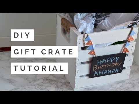 DIY Gift Pallet Crate