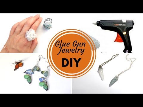 DIY Glue Gun Jewelry | Glue Gun Life Hacks | Jewelry out of Hot Glue Sticks | by Fluffy Hedgehog