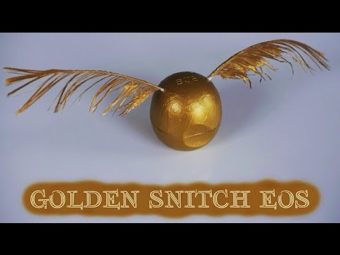 DIY Golden Snitch EOS Tutorial // How to make a Harry Potter themed lip balm