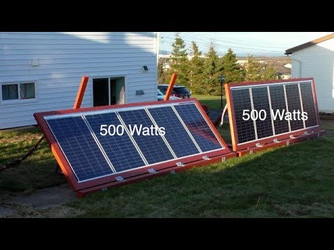 DIY Ground mounted Solar Panels with adjustable angles
