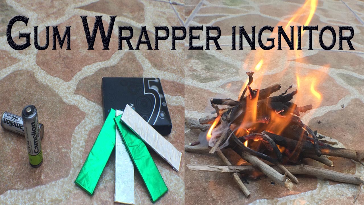 DIY Gum wrapper &amp; batter fire starter youtube thumbnail.jpg