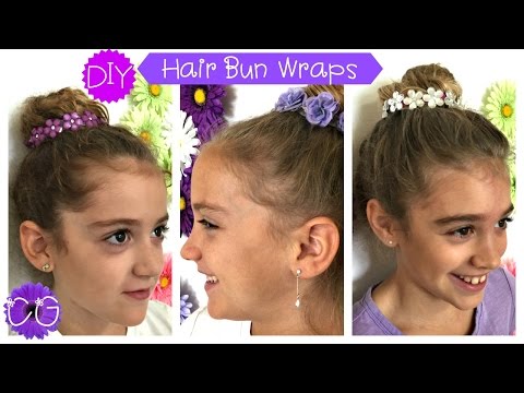 DIY HAIR BUN WRAPS!  SO PRETTY!  NO hot glue!