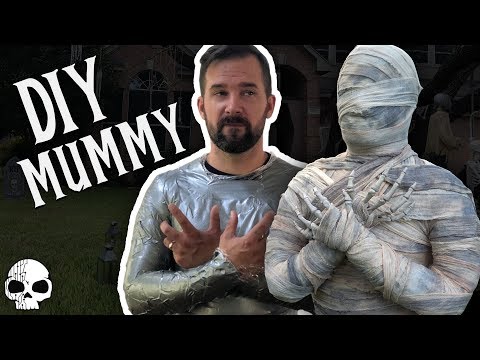 DIY Halloween Mummy (The most fun way to make one!)