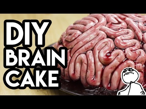 DIY Halloween Zombie Brain Cake - Cook It Like a Boss