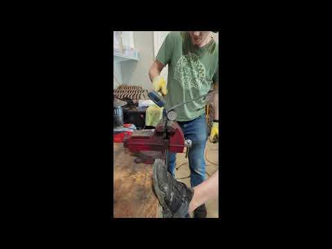 DIY Hammering A Bend in Steel