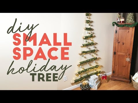 DIY Hanging Christmas Tree | Small Space Solution