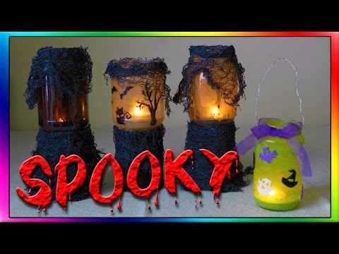 DIY Haunted Halloween Lanterns