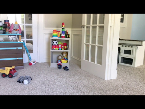 DIY Hidden Toy Storage - Hides the Mess when you have guests!