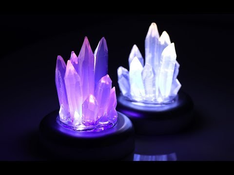 DIY Hot Glue Hack make Amethyst Crystals