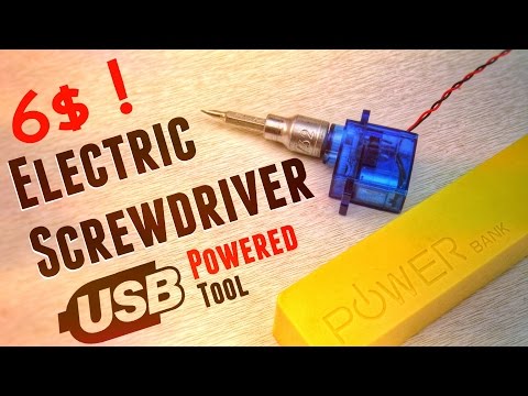 DIY How To Make Cordless Electric Screwdriver Tool From Micro Servo Under 6$ !