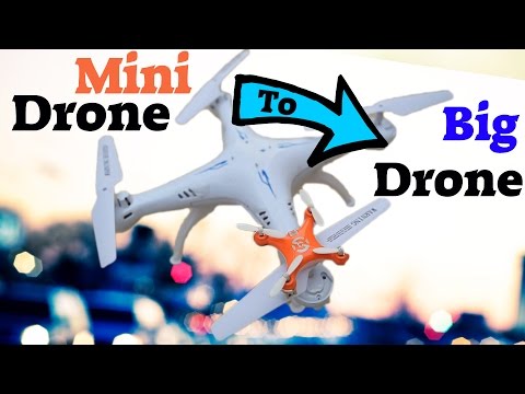 DIY How To Make The World's Smallest Drone Bigger ! Cheap RC Drone Hack