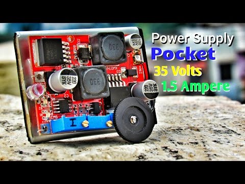 DIY How To Make Variable DC Lab Bench Power Supply That Fits In Your Pocket !