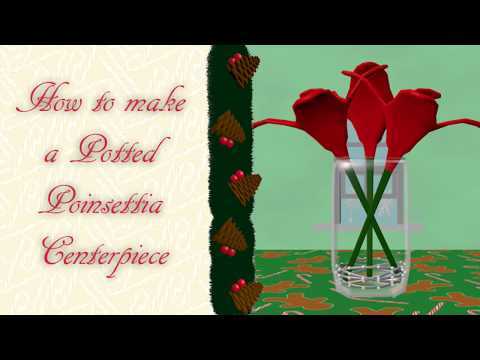 DIY How To Make a Potted Poinsettia Centerpiece | 7 Gifts of Christmas | The Mustard Seed Life