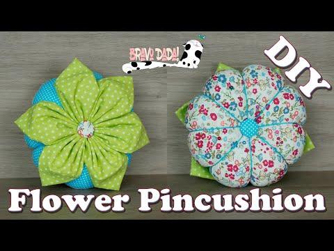 DIY How to Make a Flower Shaped Pincushion with Leaves | Free Sewing Tutorial | Bravo Dada!