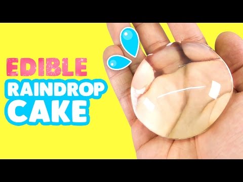 DIY How to make Edible RAINDROP CAKE - Ooho (Water Cake)