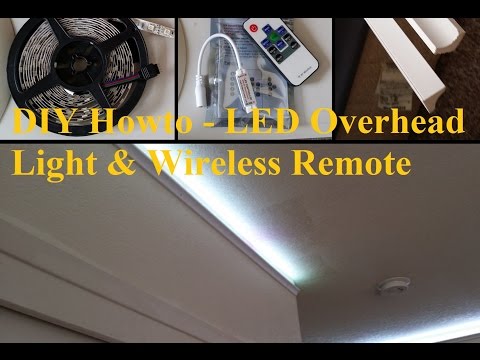 DIY Howto Install LED Overhead Light With Wireless Remote