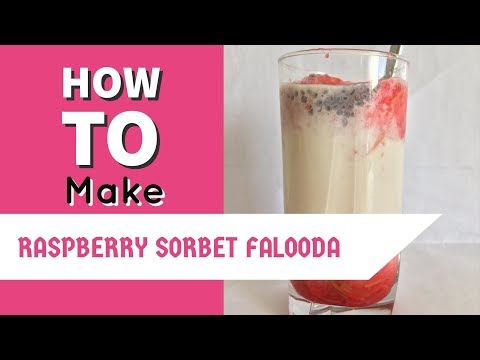 DIY INSTANT FALOODA Raspberry sorbet #Ramadan Delights