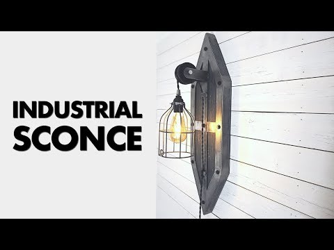 DIY Industrial Wall Sconce Wall Lamp - ZH Fabrications Inspired