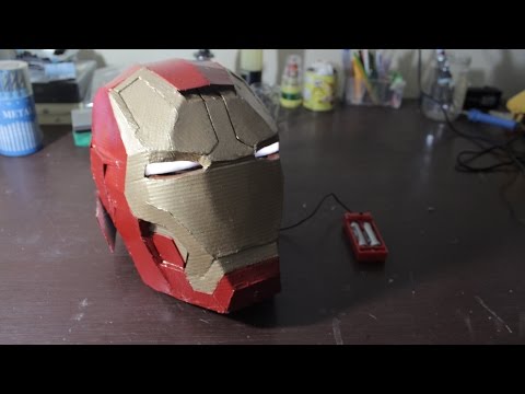 DIY Ironman Helmet out of Cardboard