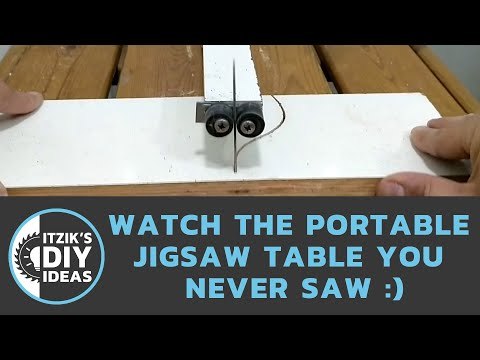 DIY Jigsaw table you never saw - using a garden table &amp;amp; thread inserts