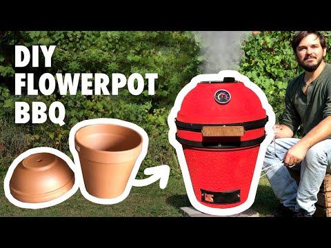 DIY Kamado BBQ grill - from Flowerpots