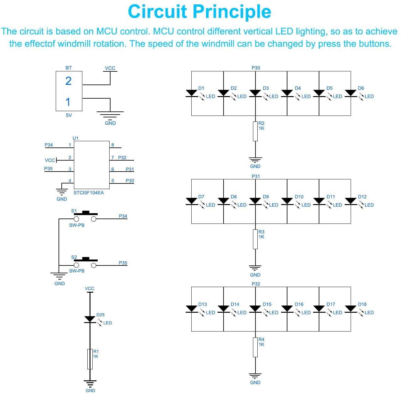 DIY Kit Electronic Windmill Shaped Red LED Flashing Light Circuit.jpg