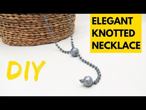 DIY Knotted Bead Necklace | Jewelry | IMAGINE HEARTS