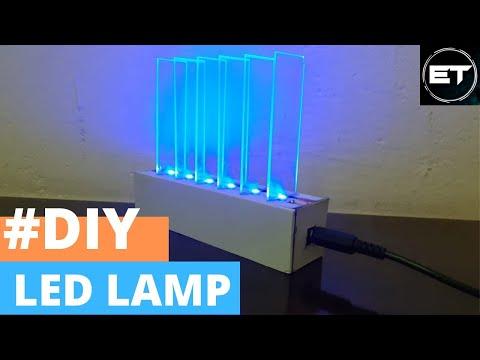 DIY LED Glass Lamp || Life Hacks ||