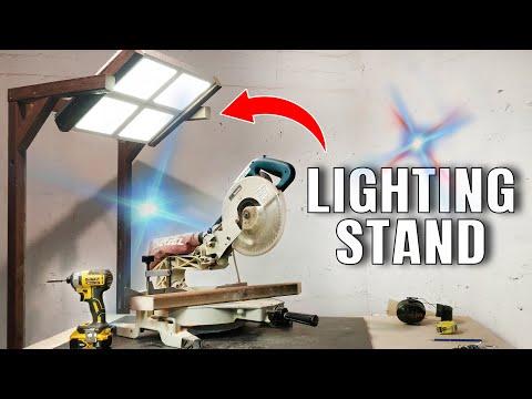 DIY LED Lighting Stand (For My Videos Improvement) - Made From Reused Materials | XDIY