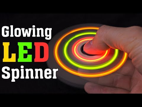 DIY LED hand spinner fidget