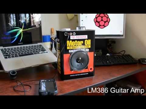 DIY LM386 Guitar Amp (boom box)