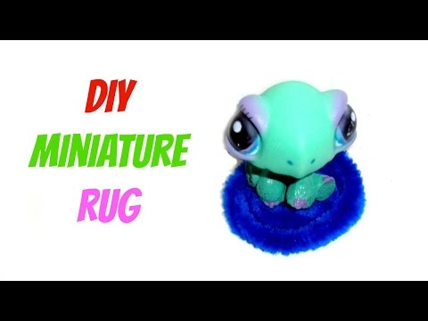 DIY LPS Crafts &amp;amp; Dollhouse Crafts - How to Make a Doll or LPS Rug