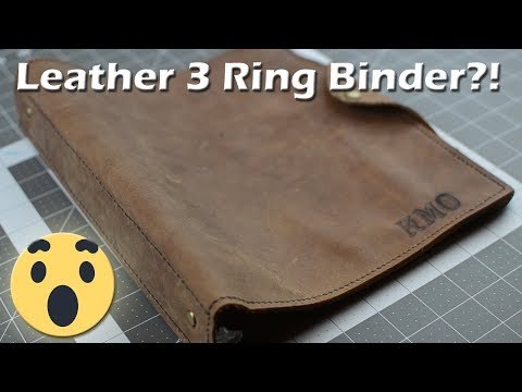 DIY Leather 3 Ring Binder (Trapper Keeper) #leatherproject #DIY