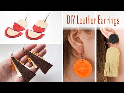 DIY Leather Earrings | 15-MINUTE CRAFTS! | 4 x Fun Jewellery Designs to Make