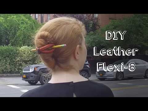 DIY Leather Hair Accessory // Becky Stern