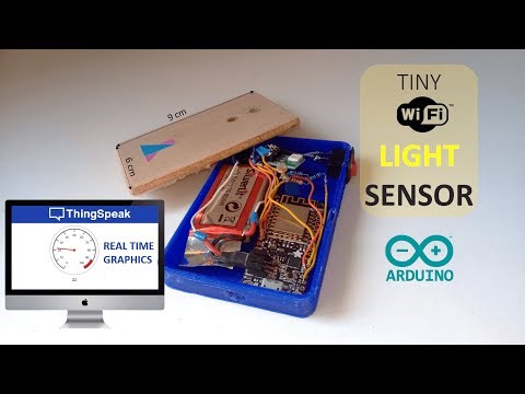 DIY Light Sensor - Wifi communication to ThingSpeak [Arduino / ESP8266 / ThingSpeak]