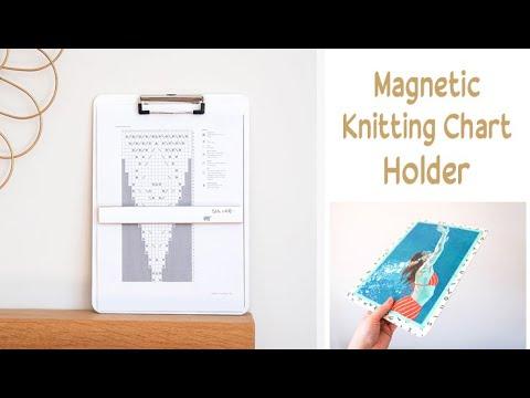 DIY MAGNETIC KNITTING PATTERN HOLDER | How to Make a Handy A4 Chart Keeper | Gift for Knitters