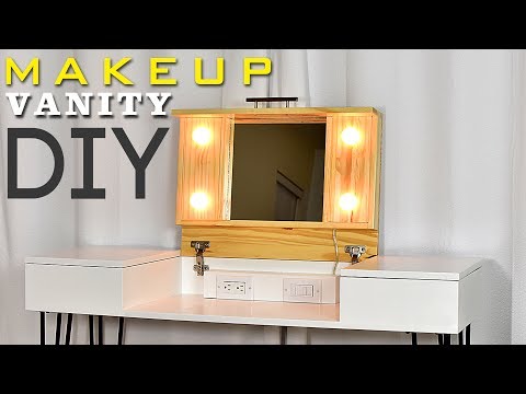 DIY MAKEUP VANITY DESK