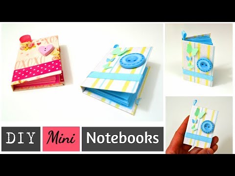 DIY MINI NOTEBOOKS / Mini Paper Books - DIY Back to School - Best out of waste from paper scraps