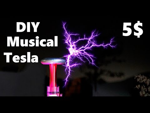 DIY Make Mini Singing Musical Tesla Coil For 5 $