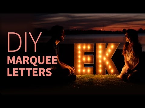 DIY Marquee Letters