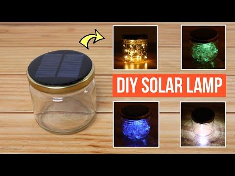 DIY Mason Jar Solar Lantern || Easy Home Made Solar Lamp