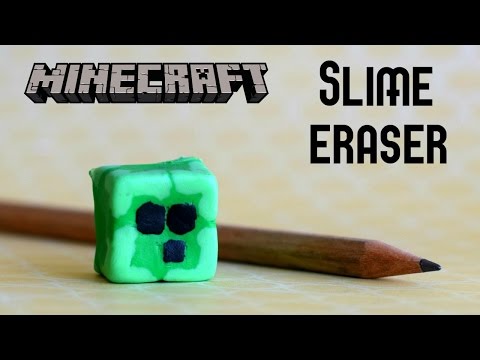 DIY Minecraft Slime Eraser // How to make a squishy slime eraser // DIY School Supplies Tutorial