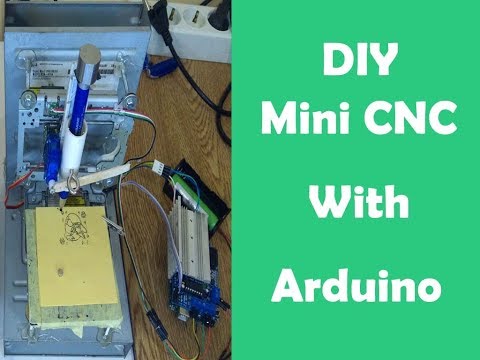 DIY Mini CNC plotter machine with old DVD Motor's &amp;amp; ArduinoUNO