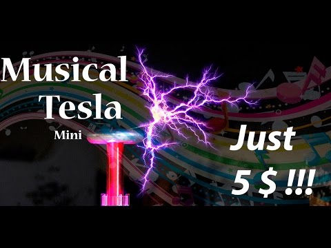 DIY Mini Musical Singing Tesla Coil Anyone Can Build Under 5$ ! Teaser Video